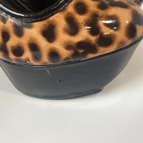 Charlotte Russe Leopard animal print high heels size 7 - Picture 4 of 8